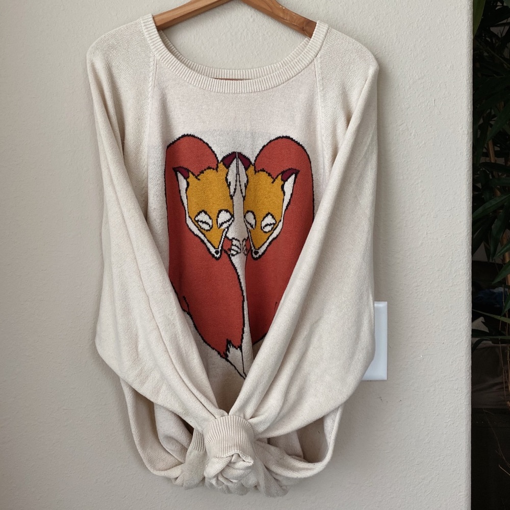 Fox Heart Oversized Sweater